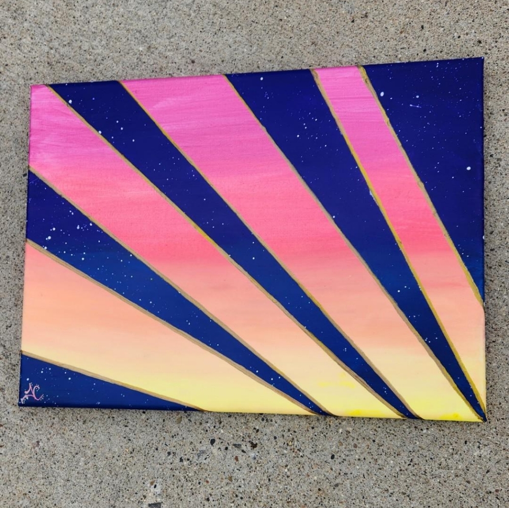 'Elysium' Handcrafted Acrylic Painting